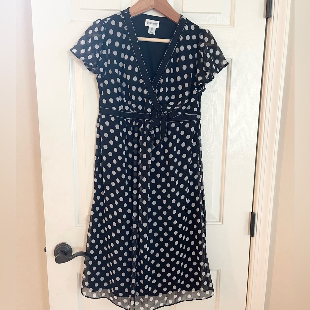 Motherhood Maternity Black Chiffon Dress Size Small NWOT